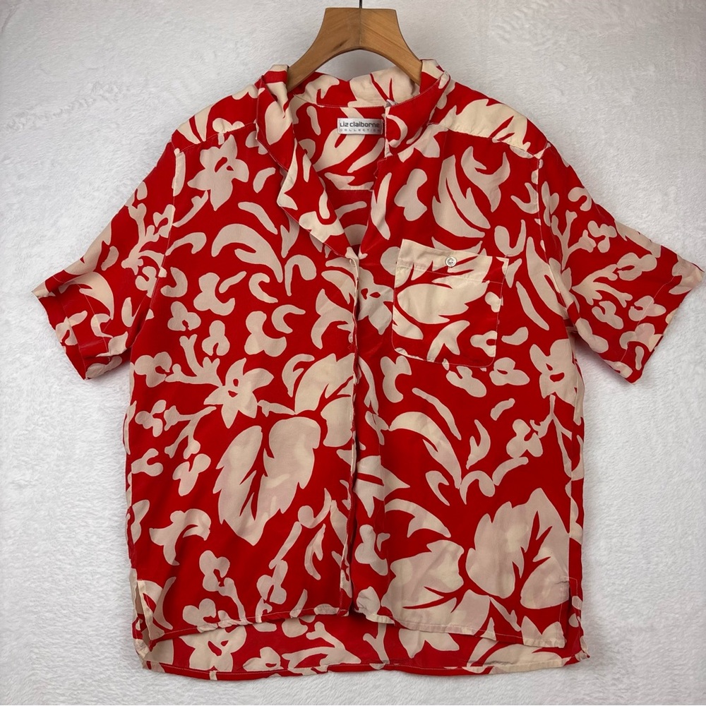 Red and Cream Men's Shirt